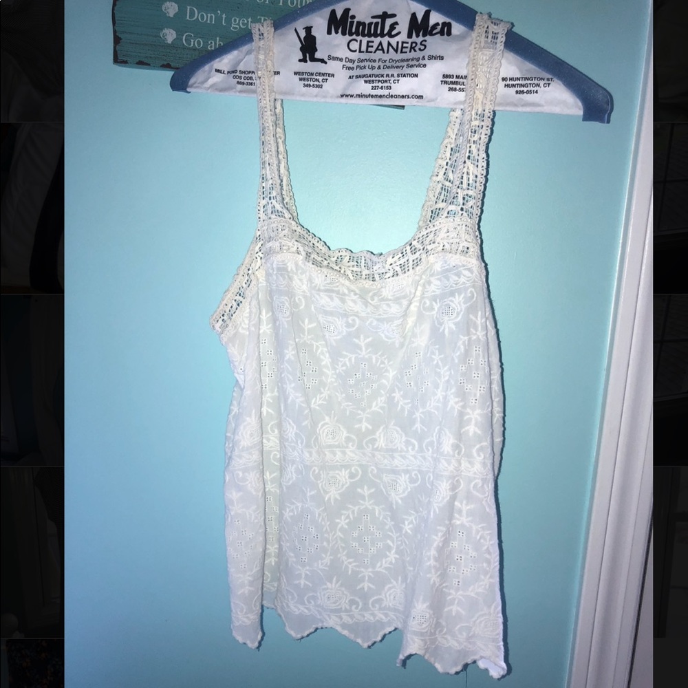 White Lace/Detailed Tank